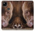 S0519 PitBull Face Hülle Schutzhülle Taschen für Google Pixel 4a