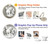 S0933 White Horses Hülle Schutzhülle Taschen für Google Pixel 4a