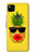 S2443 Funny Pineapple Sunglasses Kiss Hülle Schutzhülle Taschen für Google Pixel 4a