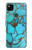 S2685 Aqua Turquoise Gemstone Graphic Printed Hülle Schutzhülle Taschen für Google Pixel 4a