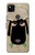 S2826 Cute Cartoon Unsleep Black Sheep Hülle Schutzhülle Taschen für Google Pixel 4a
