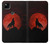 S2955 Wolf Howling Red Moon Hülle Schutzhülle Taschen für Google Pixel 4a
