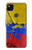 S3306 Colombia Flag Vintage Football Graphic Hülle Schutzhülle Taschen für Google Pixel 4a