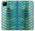 S3414 Green Snake Scale Graphic Print Hülle Schutzhülle Taschen für Google Pixel 4a