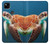 S3497 Green Sea Turtle Hülle Schutzhülle Taschen für Google Pixel 4a