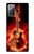 S0415 Fire Guitar Burn Hülle Schutzhülle Taschen für Samsung Galaxy Note 20