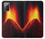 S0745 Volcano Lava Hülle Schutzhülle Taschen für Samsung Galaxy Note 20