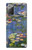 S0997 Claude Monet Water Lilies Hülle Schutzhülle Taschen für Samsung Galaxy Note 20