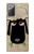 S2826 Cute Cartoon Unsleep Black Sheep Hülle Schutzhülle Taschen für Samsung Galaxy Note 20