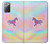 S3203 Rainbow Unicorn Hülle Schutzhülle Taschen für Samsung Galaxy Note 20