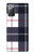 S3452 Plaid Fabric Pattern Hülle Schutzhülle Taschen für Samsung Galaxy Note 20