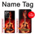 S0415 Fire Guitar Burn Hülle Schutzhülle Taschen für Samsung Galaxy Note 20 Ultra, Ultra 5G