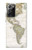 S0604 World Map Hülle Schutzhülle Taschen für Samsung Galaxy Note 20 Ultra, Ultra 5G