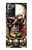 S0753 Skull Wing Rose Punk Hülle Schutzhülle Taschen für Samsung Galaxy Note 20 Ultra, Ultra 5G