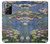 S0997 Claude Monet Water Lilies Hülle Schutzhülle Taschen für Samsung Galaxy Note 20 Ultra, Ultra 5G
