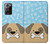 S2669 Cute Dog Paws Bones Cartoon Hülle Schutzhülle Taschen für Samsung Galaxy Note 20 Ultra, Ultra 5G