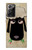 S2826 Cute Cartoon Unsleep Black Sheep Hülle Schutzhülle Taschen für Samsung Galaxy Note 20 Ultra, Ultra 5G