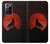 S2955 Wolf Howling Red Moon Hülle Schutzhülle Taschen für Samsung Galaxy Note 20 Ultra, Ultra 5G