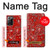 S3354 Red Classic Bandana Hülle Schutzhülle Taschen für Samsung Galaxy Note 20 Ultra, Ultra 5G