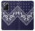 S3357 Navy Blue Bandana Pattern Hülle Schutzhülle Taschen für Samsung Galaxy Note 20 Ultra, Ultra 5G