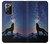 S3555 Wolf Howling Million Star Hülle Schutzhülle Taschen für Samsung Galaxy Note 20 Ultra, Ultra 5G
