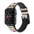 CA0266 Food and Drink Seamless Leather & Silicone Smart Watch Band Strap For Apple Watch iWatch