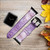 CA0409 Amethyst Crystals Graphic Printed Leather & Silicone Smart Watch Band Strap For Apple Watch iWatch