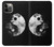 S1372 Moon Yin-Yang Hülle Schutzhülle Taschen für iPhone 12, iPhone 12 Pro