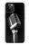 S1672 Retro Microphone Jazz Music Hülle Schutzhülle Taschen für iPhone 12, iPhone 12 Pro