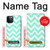 S1723 Mint Chevron Zigzag Hülle Schutzhülle Taschen für iPhone 12, iPhone 12 Pro