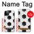 S2061 Football Soccer Pattern Hülle Schutzhülle Taschen für iPhone 12, iPhone 12 Pro