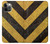 S2231 Yellow and Black Line Hazard Striped Hülle Schutzhülle Taschen für iPhone 12, iPhone 12 Pro