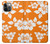 S2245 Hawaiian Hibiscus Orange Pattern Hülle Schutzhülle Taschen für iPhone 12, iPhone 12 Pro