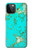 S2377 Turquoise Gemstone Texture Graphic Printed Hülle Schutzhülle Taschen für iPhone 12, iPhone 12 Pro