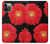 S2478 Red Daisy flower Hülle Schutzhülle Taschen für iPhone 12, iPhone 12 Pro