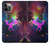S2486 Rainbow Unicorn Nebula Space Hülle Schutzhülle Taschen für iPhone 12, iPhone 12 Pro