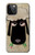 S2826 Cute Cartoon Unsleep Black Sheep Hülle Schutzhülle Taschen für iPhone 12, iPhone 12 Pro