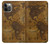 S2861 Antique World Map Hülle Schutzhülle Taschen für iPhone 12, iPhone 12 Pro