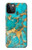 S2906 Aqua Turquoise Stone Hülle Schutzhülle Taschen für iPhone 12, iPhone 12 Pro