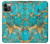 S2906 Aqua Turquoise Stone Hülle Schutzhülle Taschen für iPhone 12, iPhone 12 Pro