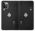 S3152 Black Ace of Spade Hülle Schutzhülle Taschen für iPhone 12, iPhone 12 Pro