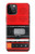 S3204 Red Cassette Recorder Graphic Hülle Schutzhülle Taschen für iPhone 12, iPhone 12 Pro