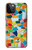 S3391 Abstract Art Mosaic Tiles Graphic Hülle Schutzhülle Taschen für iPhone 12, iPhone 12 Pro
