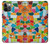 S3391 Abstract Art Mosaic Tiles Graphic Hülle Schutzhülle Taschen für iPhone 12, iPhone 12 Pro