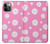 S3500 Pink Floral Pattern Hülle Schutzhülle Taschen für iPhone 12, iPhone 12 Pro