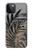 S3692 Gray Black Palm Leaves Hülle Schutzhülle Taschen für iPhone 12, iPhone 12 Pro
