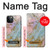 S3717 Rose Gold Blue Pastel Marble Graphic Printed Hülle Schutzhülle Taschen für iPhone 12, iPhone 12 Pro