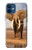 S0310 African Elephant Hülle Schutzhülle Taschen für iPhone 12 mini