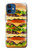 S0790 Hamburger Hülle Schutzhülle Taschen für iPhone 12 mini