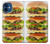 S0790 Hamburger Hülle Schutzhülle Taschen für iPhone 12 mini